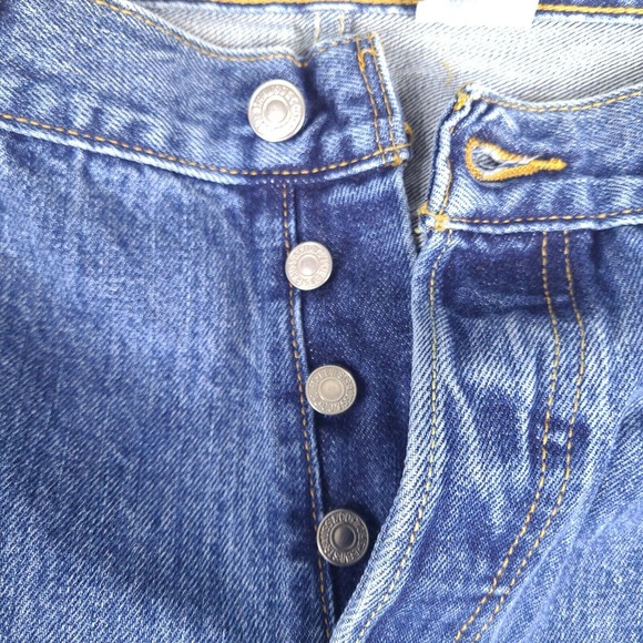 Vintage Levi's 501 Jeans‎ Mens 37x30.5 Blue Button Fly Red Tab Denim Medium Wash - Picture 5 of 16